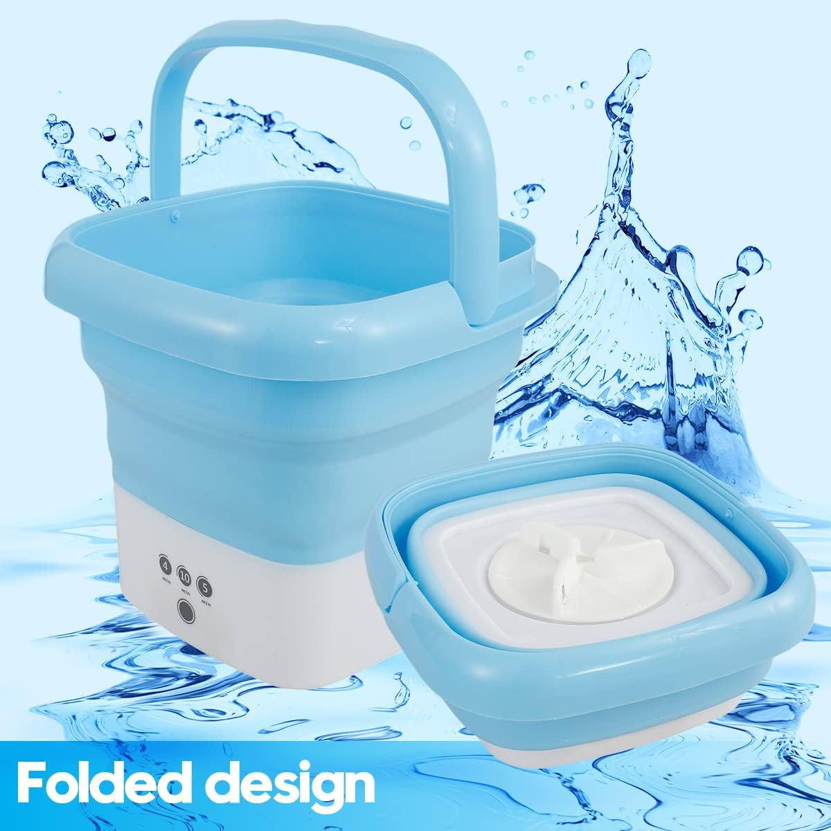 Portable mini cloth washer