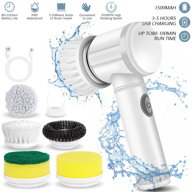 Electric brush cleaner
