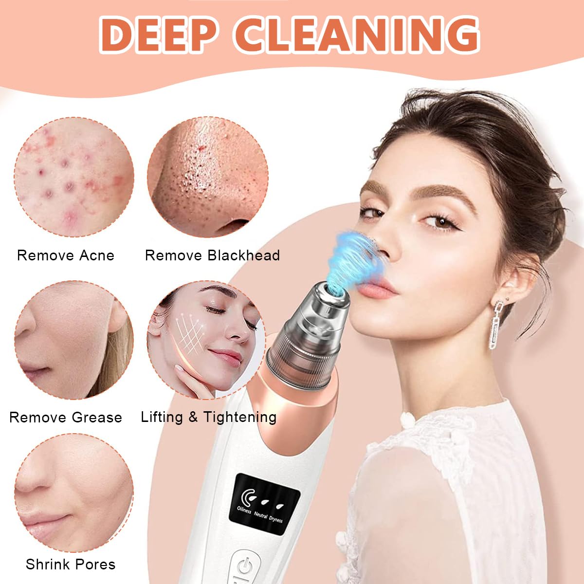 Vacum pore cleaner