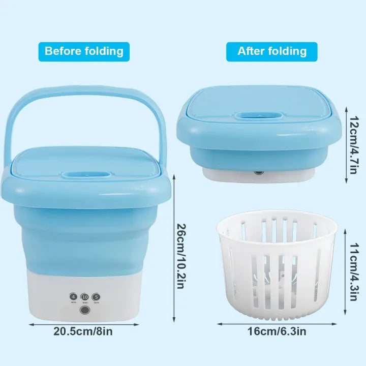 Portable mini cloth washer