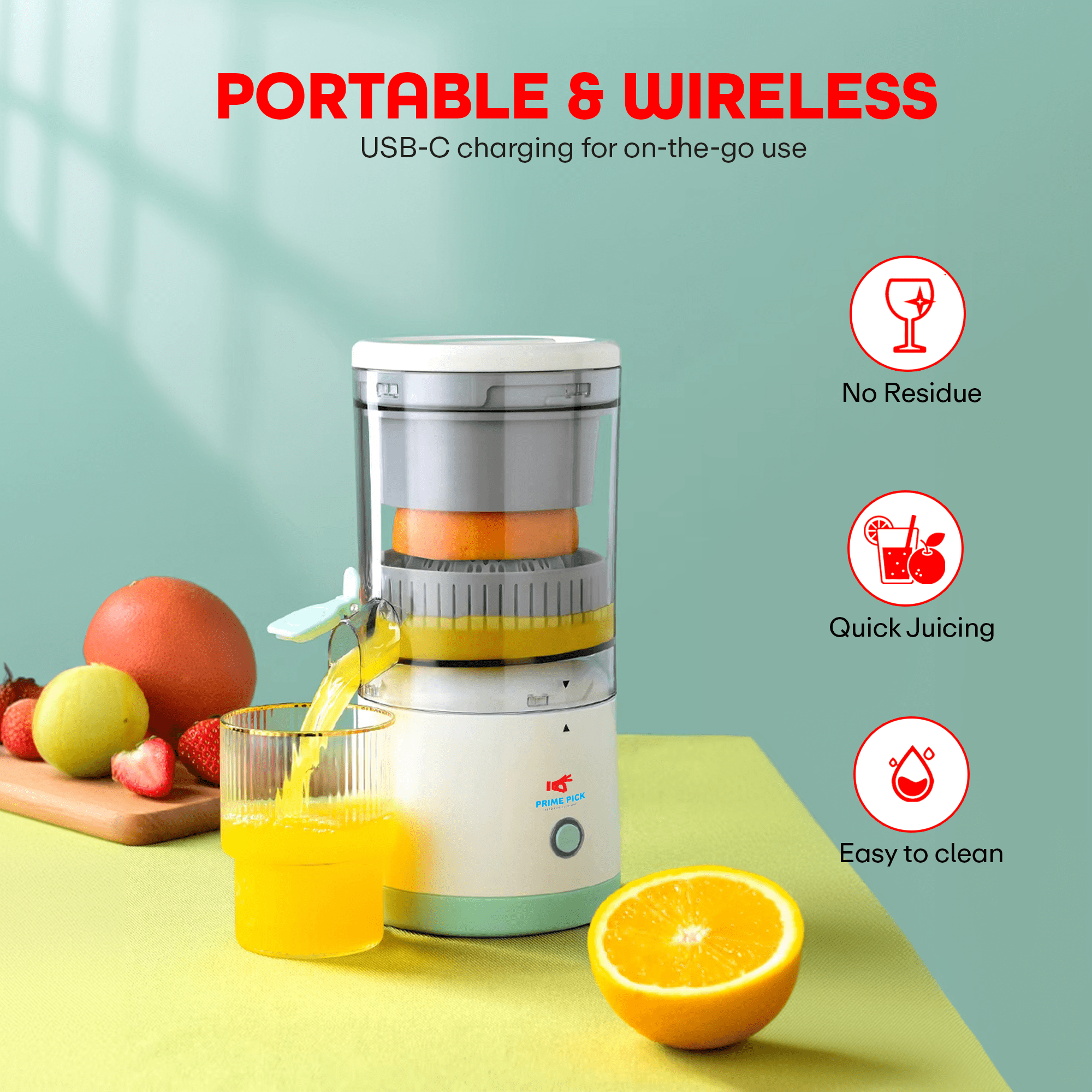 Rechargeable juice maker