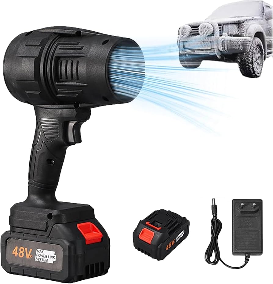 Air Pressure Power Blower Mini Cordless With Leaf Blower Cordless Compressed Air Duster 120mph for Car Wash